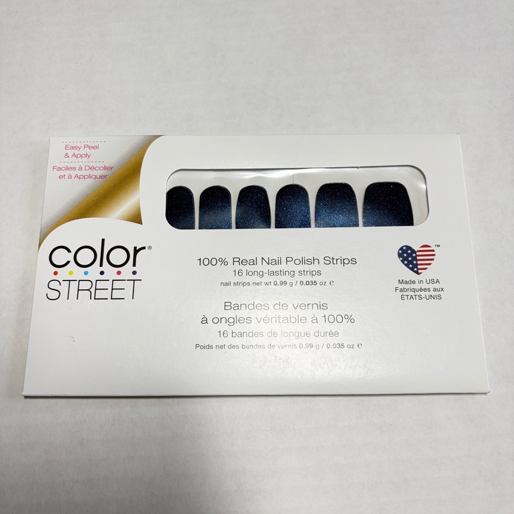 *Retired* Color Street: Blue in Peru | Navy Violet Duochrome Shimmer Dark Fall - Picture 3 of 16